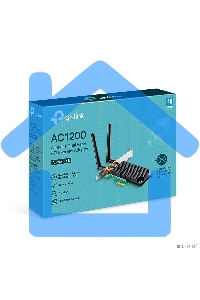 Адаптер TP-LINK ARCHER T4E AC1200 Двухдиапазонный Wi-Fi адаптер PCI Express