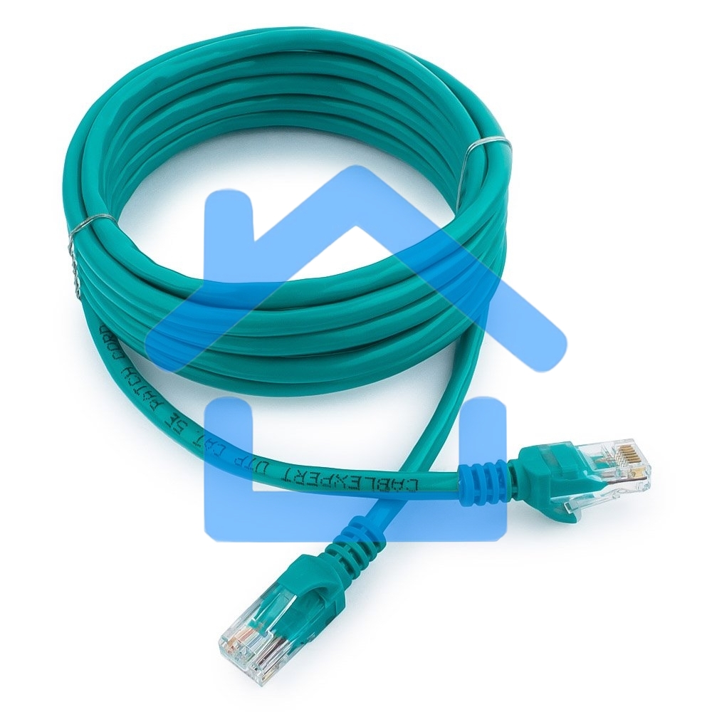 Патч-корд UTP Cablexpert кат.5e, 3м, литой, многожильный (зеленый)