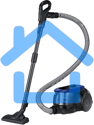 Пылесос Samsung VC18M21A0SB синий, 380/1800 Вт, уборка сухая, пылесборник контейнер 1.5 л