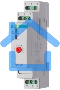Реле времени RV-01 (задержка вкл. (1-120сек) 230В 16А 1перекл. IP20 монтаж на DIN-рейке) F&F EA02.001.007