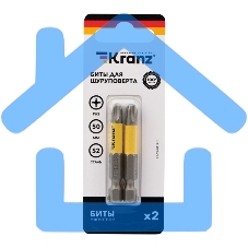 Бита для шуруповерта KRANZ PH3х50 мм (2 шт./уп.)