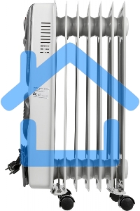 Обогреватель масляный Ресанта ОМ-7НВ (7секций) белый, 1900 Вт, 19 м2, термостат 67/3/10