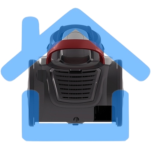 Пылесос Blackton Bt VC1403C черный/красный, 350/1400 Вт, уборка сухая, пылесборник контейнер, 2 л