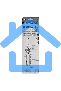 Ножницы по металлу Matrix, удлиненные, 290 мм, прямой рез, CrMo, 2-комп.обрезиненные рук-ки, PRO