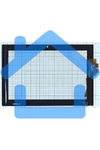 Сенсорное стекло (тачскрин) для Asus Padfone A66 station, черное