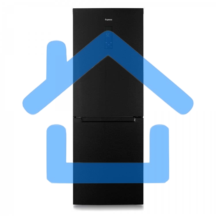 Холодильник Бирюса Б-B920NF черный двухкамерный 210/100 л морозилка снизу, No Frost