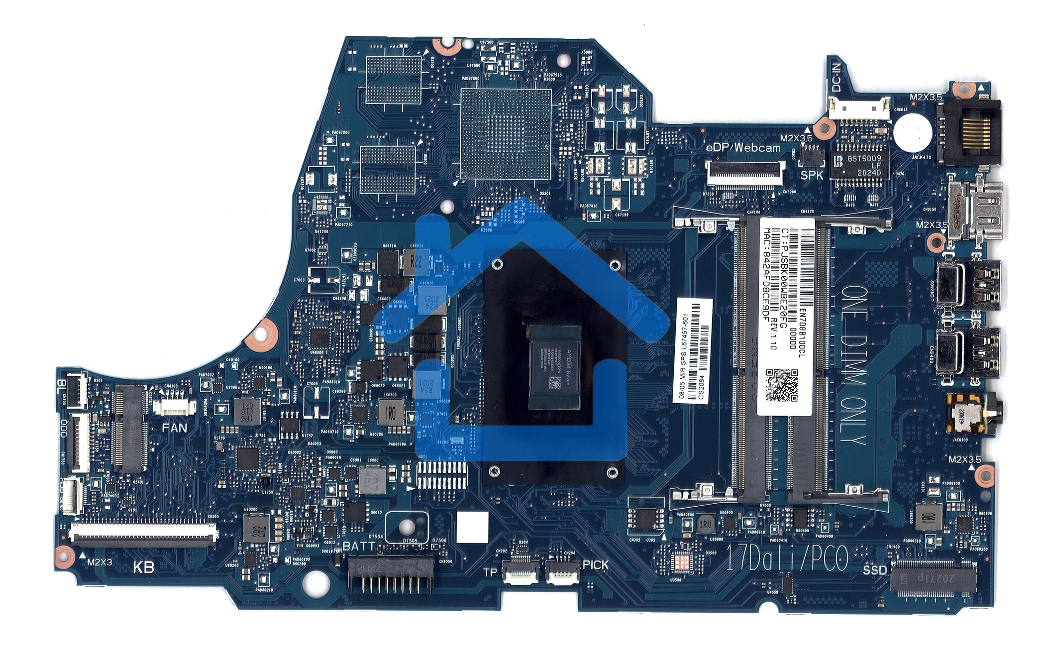 Материнская плата HP Pavilion 17Z-CA 17-CA R3 3250U