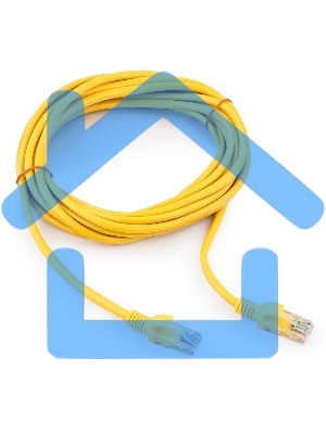 Патч-корд UTP Cablexpert кат.5e, 5м, литой, многожильный (желтый)