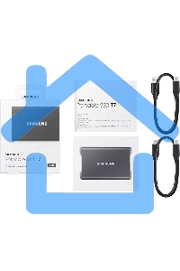 Внешний SSD Samsung T7, 2TB, USB 3.2 Gen 2 Type-C, R/W 1050/1000, титан