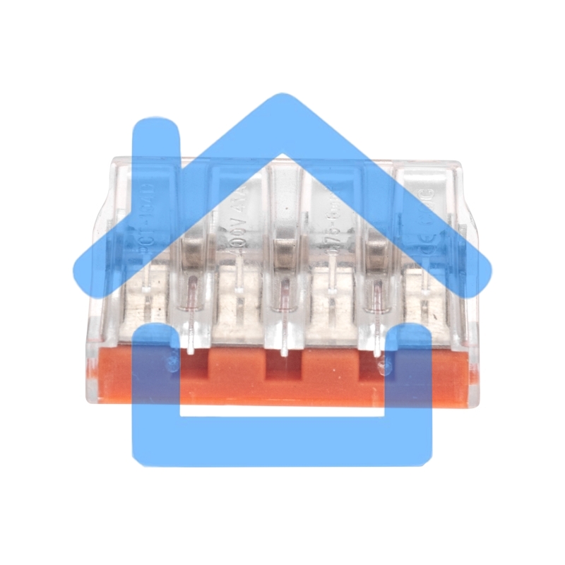 Экспресс-клемма СМК 773-174 с пастой, 4-проводная 0,75-6 мм² (50 шт/уп) Rexant