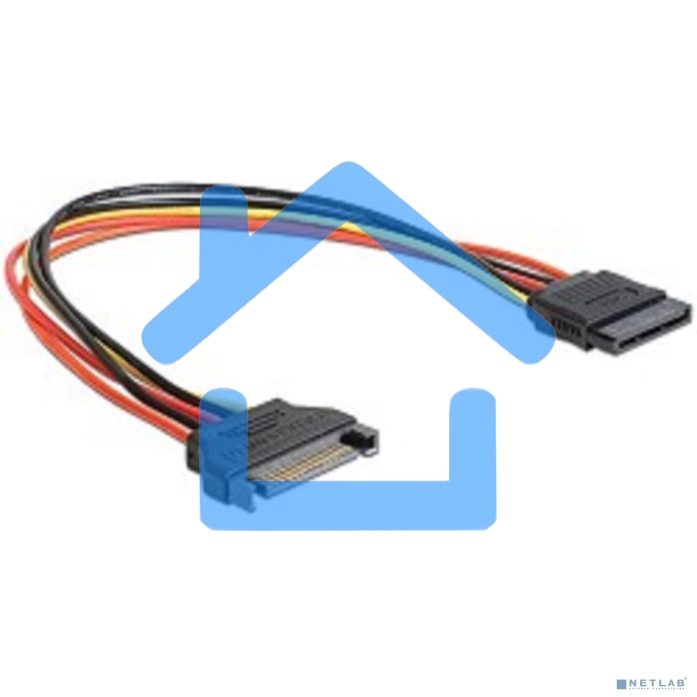 Удлинитель кабеля питания SATA Cablexpert CC-SATAMF-02, 15pin(M)/15pin(F), 50см