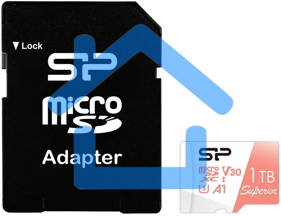 Флеш карта microSD 1TB Silicon Power Superior A1 microSDXC Class 10 UHS-I U3 100/80 Mb/s (SD адаптер)