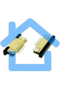 Разъем FPC  Half Coverage Top Contact 1.0K-BS-12PWB 12 pin высота 2мм шаг 1мм