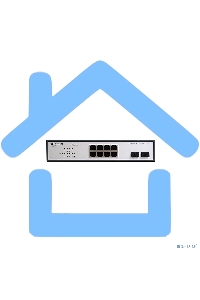 Неуправляемый PoE-коммутатор ORIGO Unmanaged Switch 8x1000Base-T PoE, 2x1000Base-X SFP, PoE Budget 120W, 19