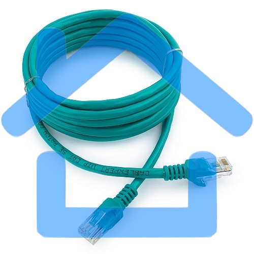 Патч-корд UTP Cablexpert кат.5e, 3м, литой, многожильный (зеленый)