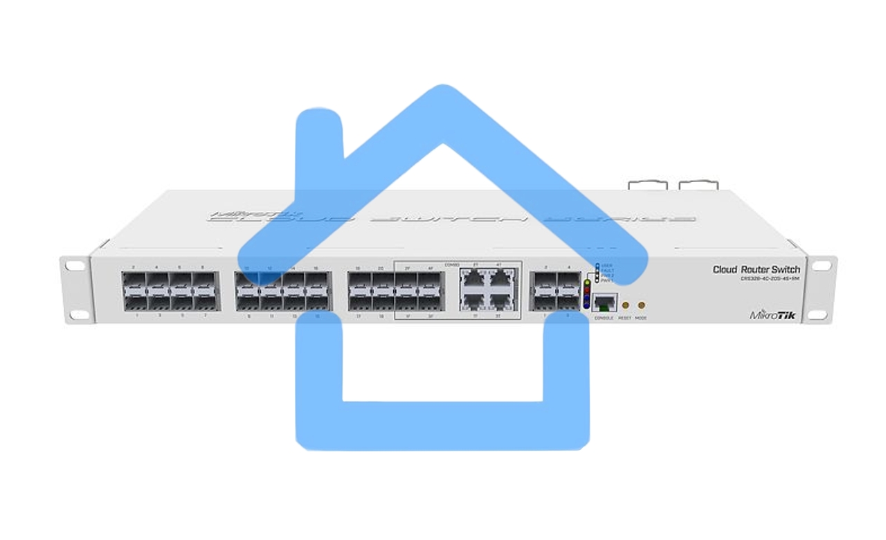 Коммутатор 20PORT SFP 4SFP+ CRS328-4C-20S-4S+RM MIKROTIK