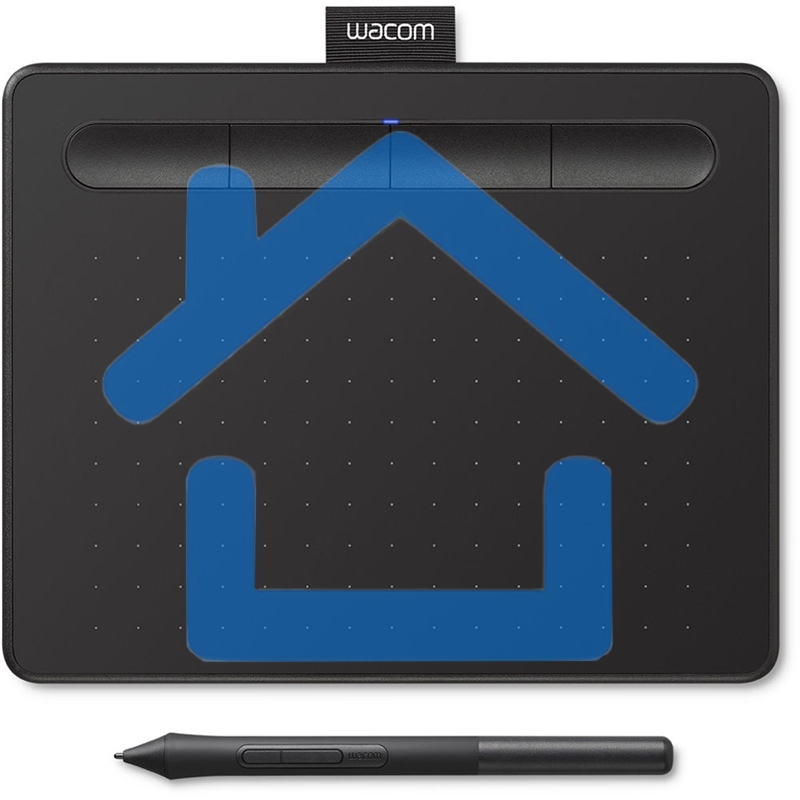 Планшет для рисования Wacom Intuos S CTL-4100K-N USB черный
