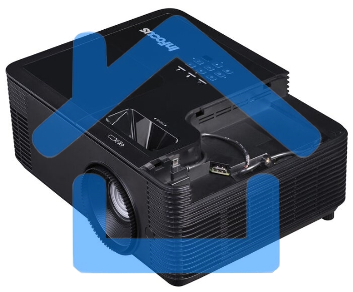 Проектор INFOCUS IN136 DLP, 4000 ANSI Lm, WXGA (1280x800), 28500:1, 1.54-1.72:1, 3.5mm in, Composite video, VGAin, HDMI 1.4aх3 (поддержка 3D), USB-A (для SimpleShare и др.), лампа 15000ч.(ECO mode), 3.5mm out, Monitor out (VGA), RS232, 21дБ, 4,5 кг