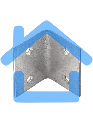 Уголок мебельный, 30х30х40 мм, цинк, Россия Сибртех