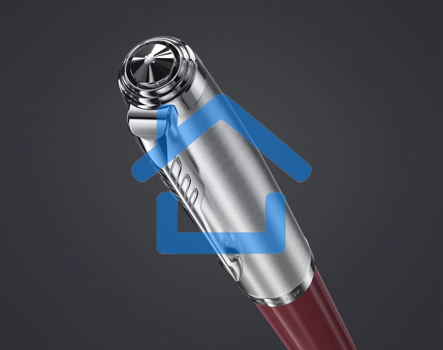 Ручка перьевая Parker 51 Core (CW2123496) Burgundy F сталь нержавеющая, подарочная коробка