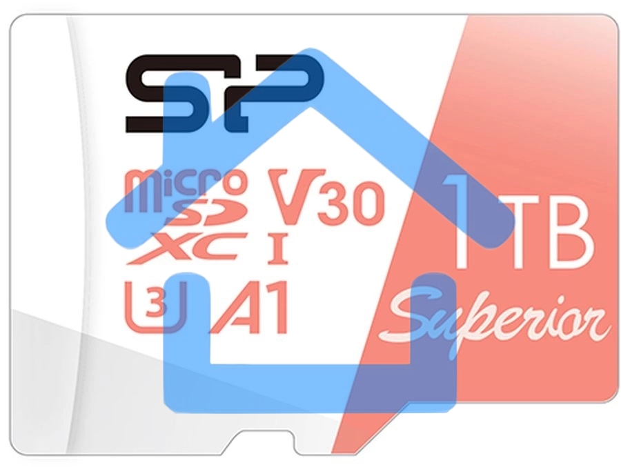 Флеш карта microSD 1TB Silicon Power Superior A1 microSDXC Class 10 UHS-I U3 100/80 Mb/s (SD адаптер)