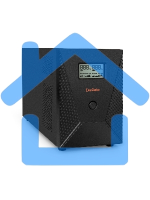 Источник бесперебойного питания ExeGate EP287660RUS SpecialPro Smart LLB-3000.LCD.AVR.EURO.RJ.USB 3000VA/1800W, LCD, AVR, 4 евророзетки, RJ45/11, USB, черный