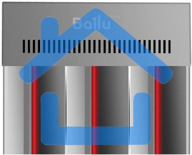 Обогреватель инфракрасный Ballu BIH-Т-6.0 серый, 6000 Вт, 60 м2