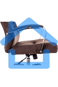 Кресло руководителя Бюрократ T-9928SL Fabric коричневый Italia 6, крестов. металл хром