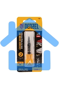Борфреза по металлу твердосплавная, коническая закругленная, тип-L, 8 мм Denzel