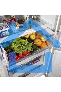 Холодильник Maunfeld MFF1857NFBG бежевый инвертер двухкамерный 336/117л морозилка снизу