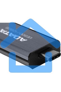 Флешка USB ADATA UE800 (AELI-UE800-128G-CSG), 128 Gb, Type-C USB 3.2, R/W 1000/550, серебристый