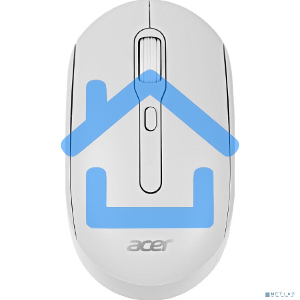 Мышь беспроводная Acer OMR308 белый, 1600 dpi, радиоканал, Bluetooth, USB, кнопки - 4