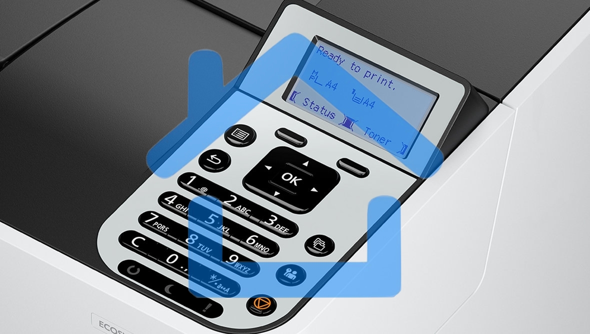 Принтер лазерный Kyocera Ecosys PA6000x (110C0T3NL0), A4, ч/б, печ. до 60 стр/мин., 1200 x 1200 dpi, USB, RJ-45, Air Print, Mopria