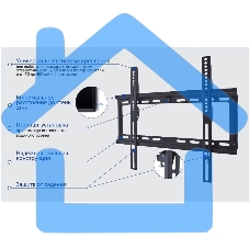 Кронштейн Kromax IDEAL-3 черный, 22