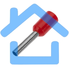 Наконечник штыревой втулочный изолированный F-8 мм 1 мм² (НШВи 1.0-8) красный Rexant