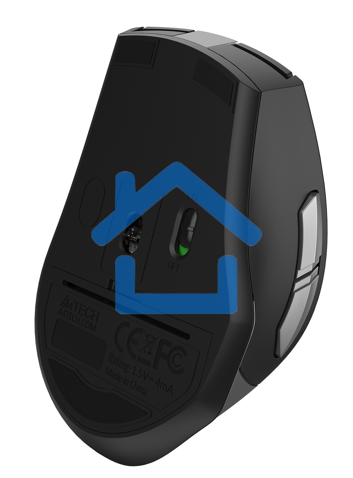 Мышь беспроводная A4Tech Fstyler FG35 серый/черный, 2000 dpi, радиоканал, USB, кнопки - 6