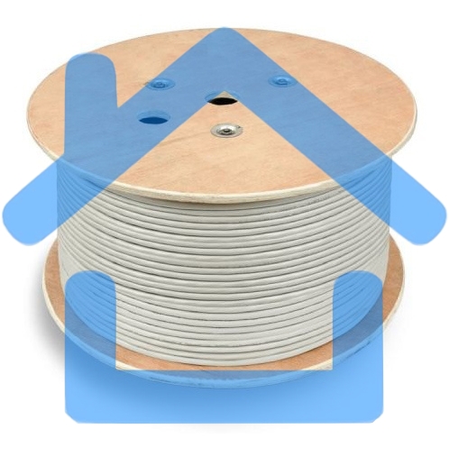 Кабель сетевой Buro UTP 4 пары cat6 solid 0.52мм Cu 305м серый