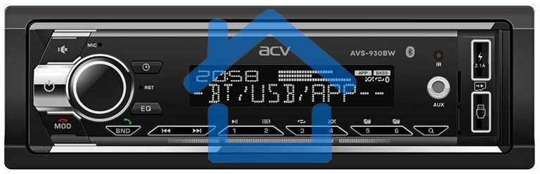 Автомагнитола ACV AVS-930BW 1DIN 4x50Вт