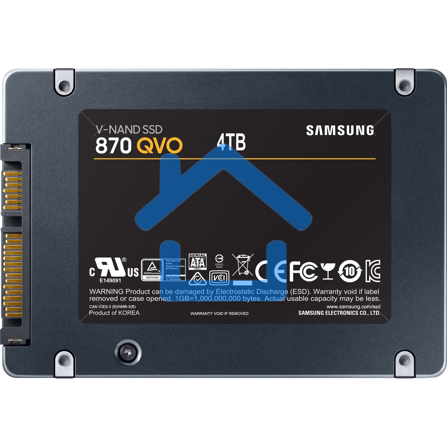 Накопитель SSD Samsung 4TB 870 QVO, V-NAND, 2.5