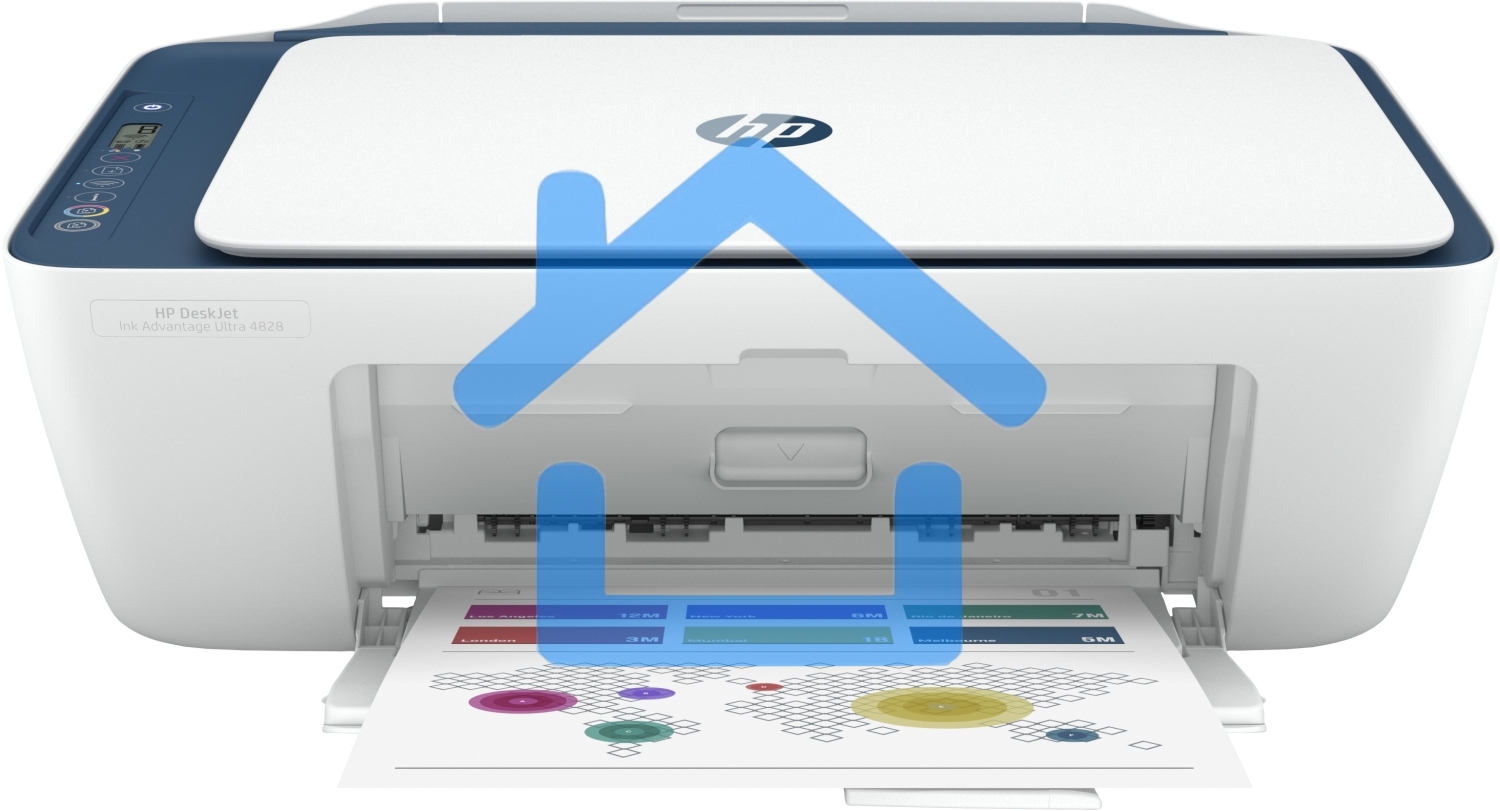 МФУ струйное HP DeskJet Ink Advantage Ultra 4828 (25R76A), A4, цветной, печ. до 7.5 стр/мин. (ч/б) до 5.5 стр/мин. (цвет), 1200x1200dpi, USB, Wi-Fi, Air Print, Mopria