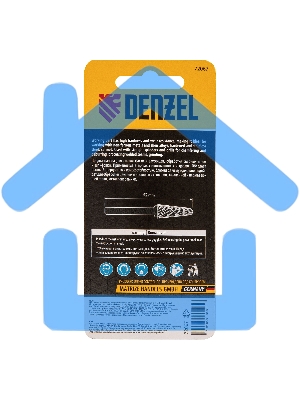 Борфреза по металлу твердосплавная, коническая закругленная, тип-L, 8 мм Denzel