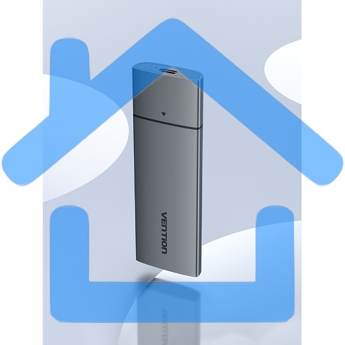 Корпус для SSD Vention USB 3.1 Gen 2-C M.2 NVMe Серый