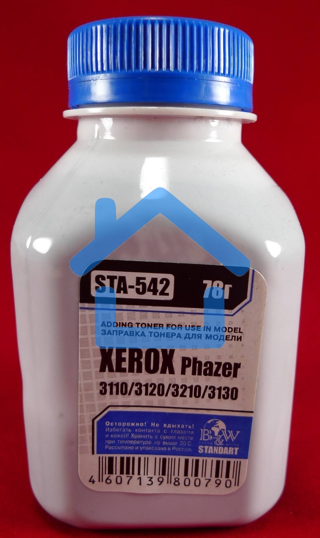 Тонер XEROX Phaser 3110/3119/3120/3121/3130/3210/PE 16 (фл, 78г) B&W Standart фас России