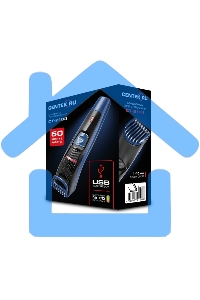 Машинка для стрижки Centek CT-2104 черный/синий DC мотор, аккумулятор, до 50 мин., USB зарядка