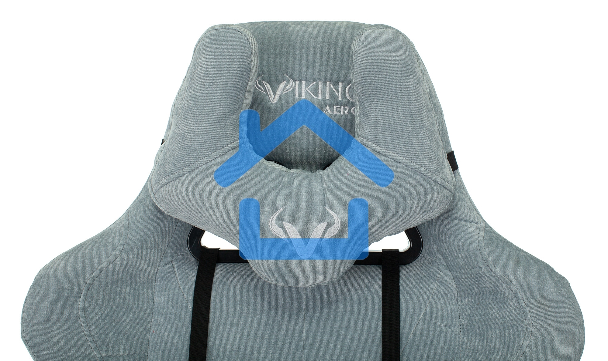 Кресло игровое Бюрократ VIKING KNIGHT LT28 FABRIC серо-голубой крестовина металл/пластик
