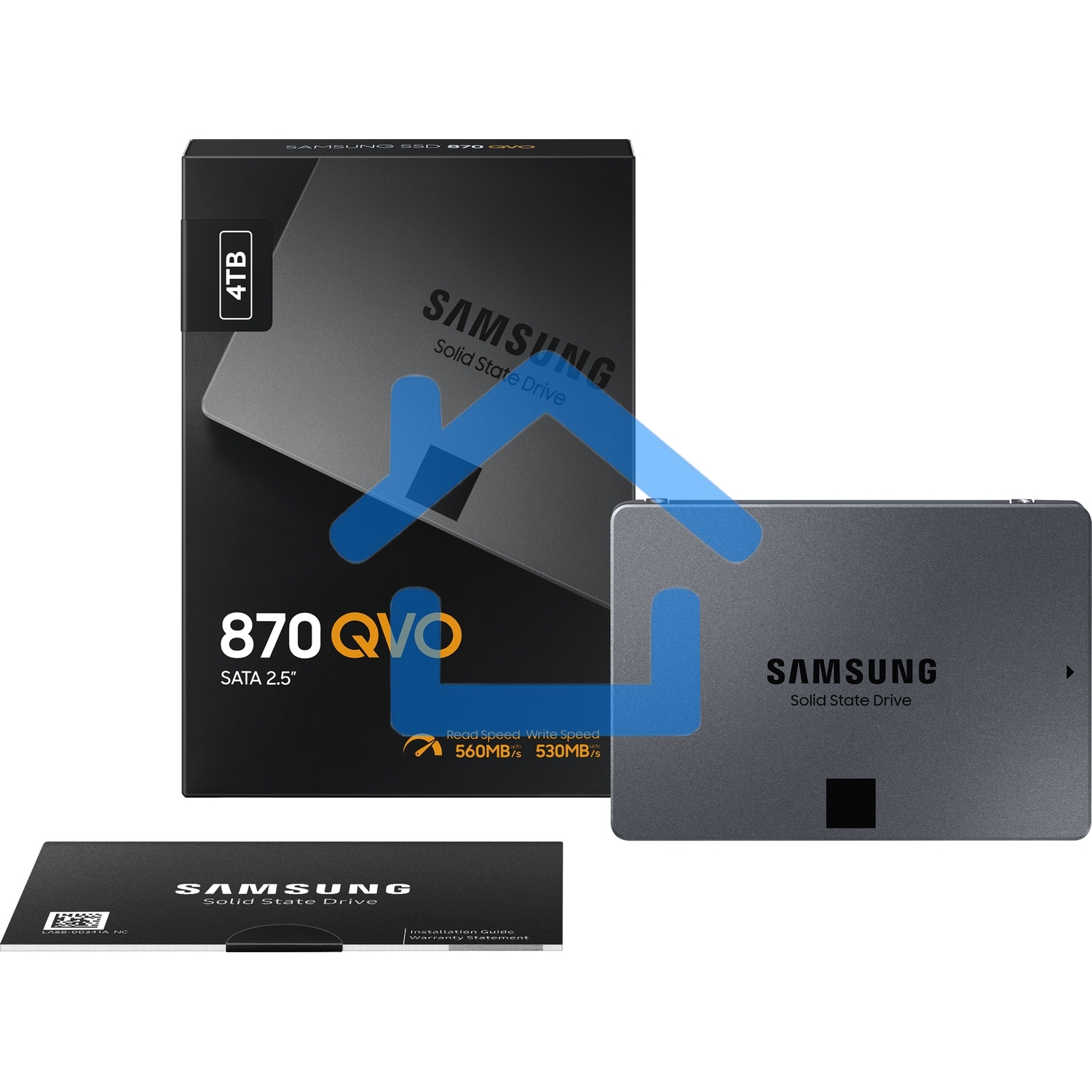 Накопитель SSD Samsung 4TB 870 QVO, V-NAND, 2.5