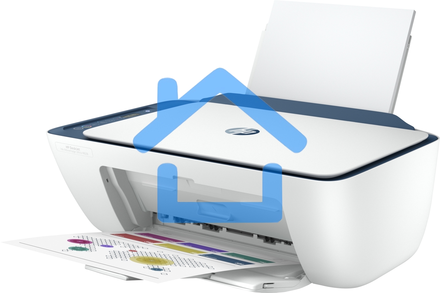 МФУ струйное HP DeskJet Ink Advantage Ultra 4828 (25R76A), A4, цветной, печ. до 7.5 стр/мин. (ч/б) до 5.5 стр/мин. (цвет), 1200x1200dpi, USB, Wi-Fi, Air Print, Mopria