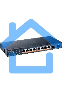 Коммутатор Zyxel XMG1915-10EP-EU0101F (L2+) 8x2.5Gbит/с 2SFP+ 8PoE++ 130W управляемый