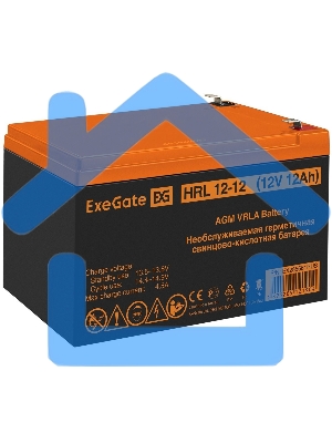 Батарея ExeGate EX285661RUS HRL 12-12 (12V 12Ah 1251W, клеммы F2)