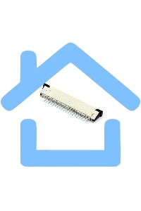 Разъем FPC Half Coverage Top Contact 1.0K-BS-20PWB 20 pin высота 2мм шаг 1мм